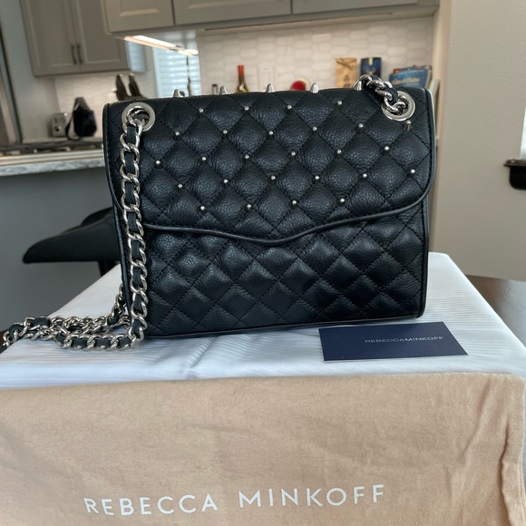 Rebecca Minkoff Handbags - Rebecca Minkoff. Black Mini Quilted Affair with 
Studded Silver. With dust bag